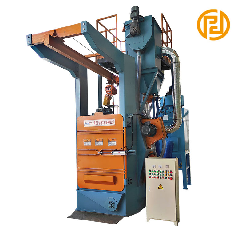 HOOK Type Steel Sand Shot Bleding Machine per e parti automobile